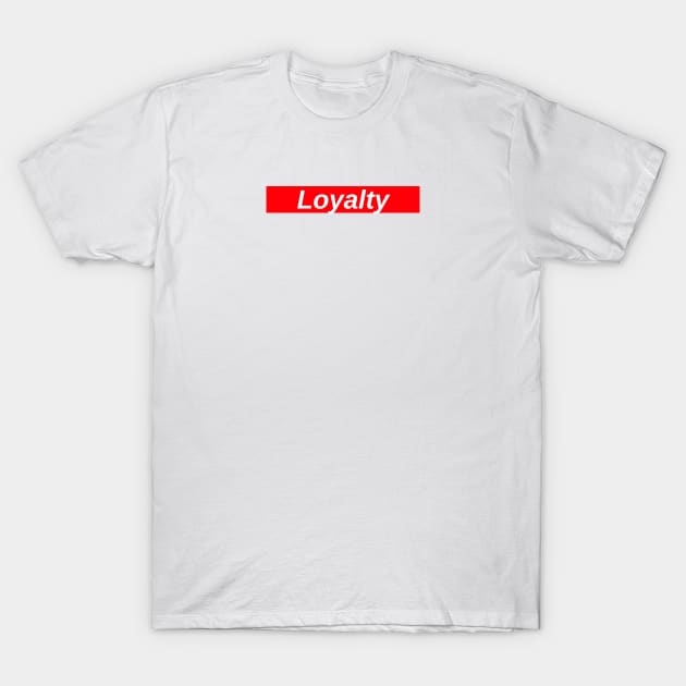 Loyalty // Red Box Logo T-Shirt by FlexxxApparel